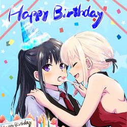 This is a pixiv picture whose title is 太郎にあ～ん（たきな誕生日）.