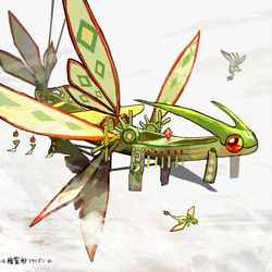 This is a pixiv picture whose title is 精霊船フライゴン.