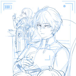 This is a pixiv picture whose title is wip merch.