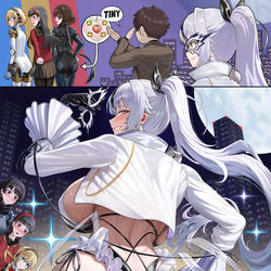 This is a pixiv picture whose title is Persona X Nikke.