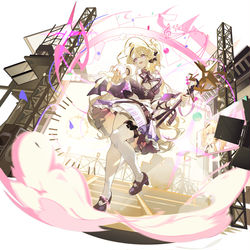 This is a pixiv picture whose title is 深靛同人设计 インディゴ(アークナイツ).
