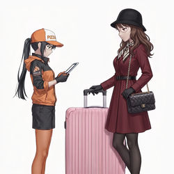 This is a pixiv picture whose title is 交易.