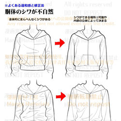 This is a pixiv picture whose title is 個人メモ：パーカーのシワ.