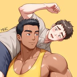 This is a pixiv picture whose title is 『初恋のアルファメール』公式カバーイラスト.