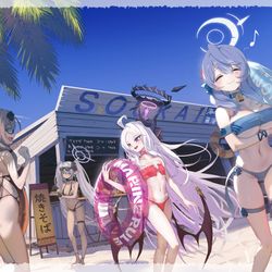 This is a pixiv picture whose title is 風紀委員会夏休み.