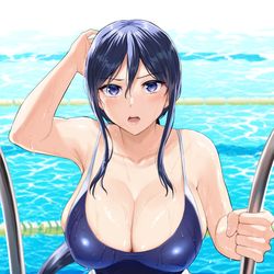 This is a pixiv picture whose title is 真夏の女教師.