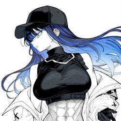 This is a pixiv picture whose title is さっちゃん(腹筋エディション).