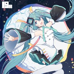 This is a pixiv picture whose title is 19th Anniversary.