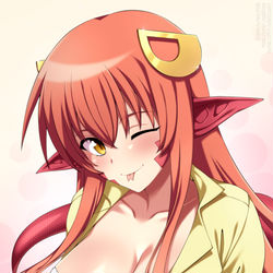 This is a pixiv picture whose title is Miia Teasing.