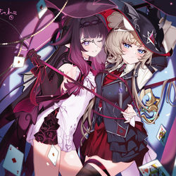 This is a pixiv picture whose title is 猎魔人木偶和吸血鬼少女.