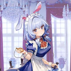 This is a pixiv picture whose title is 咲夜.