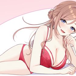 This is a pixiv picture whose title is 下着 莉波ちゃん.