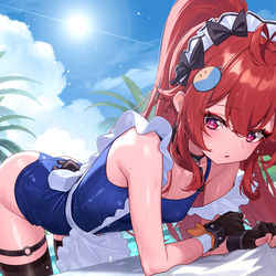 This is a pixiv picture whose title is swim.