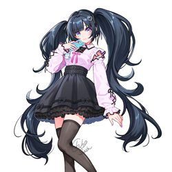 This is a pixiv picture whose title is でかツインテール.