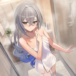 This is a pixiv picture whose title is 銀狼.