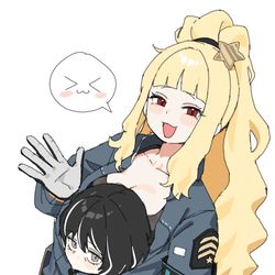 This is a pixiv picture whose title is 🐶🐹.