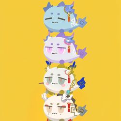 This is a pixiv picture whose title is 龙泡泡？！.