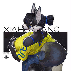 This is a pixiv picture whose title is 牛仔裙.
