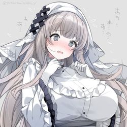 This is a pixiv picture whose title is たぶんなにか見せられて狼狽えてるデッカ氷上メルル.