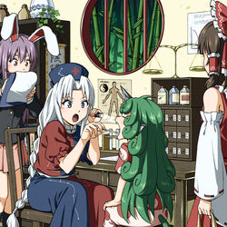 This is a pixiv picture whose title is 「はい、あーん」.