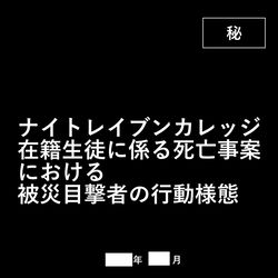 This is a pixiv picture whose title is ナイトレイブンカレッジ死亡事故目撃者記録.
