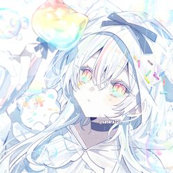 This is a pixiv picture whose title is 雨のち虹.