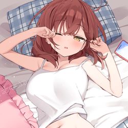 This is a pixiv picture whose title is まだねむい.