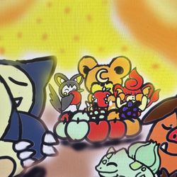 This is a pixiv picture whose title is ポケモン達の食欲の秋❤️🍏🍁🍏❤️.