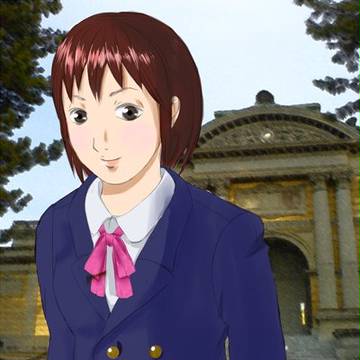 制服で。