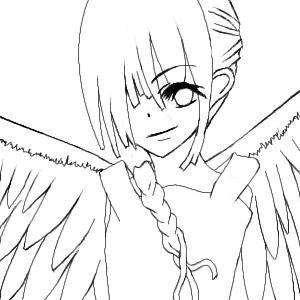 線画・オリジ羽っ子