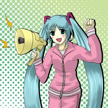 初音ミクが運動会に来てました