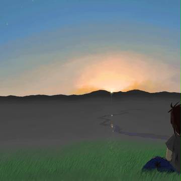 ・・・街の夕日