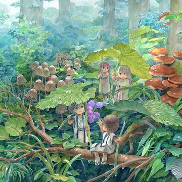 雨上がりの森のコロボックル達