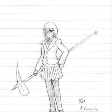 with a hammer