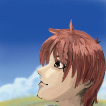 空を見上げて