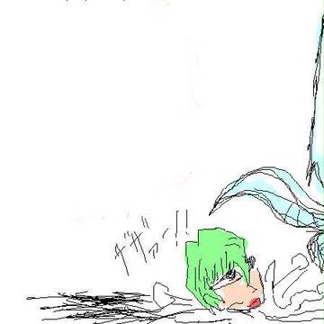 ブルーアイズとキャベツの戯れ図