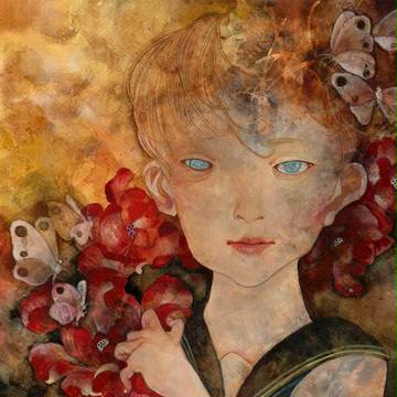 花と少年