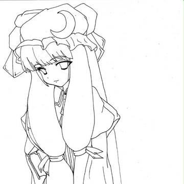 パチュリー下絵
