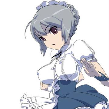 銀髪メイド娘