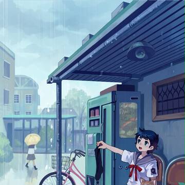 雨降る日