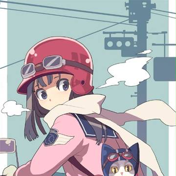 スクーターで登校