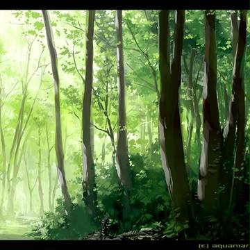 森とか描いてみるテスト