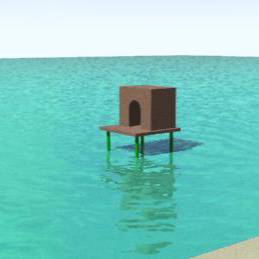 海辺のコテージ