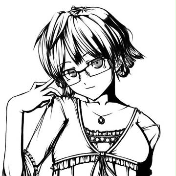 眼鏡 モノクロ