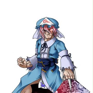 東方男前合作企画絵　幽々子