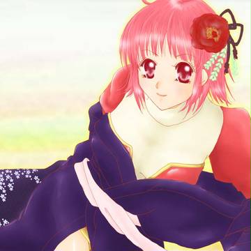 椿髪飾。