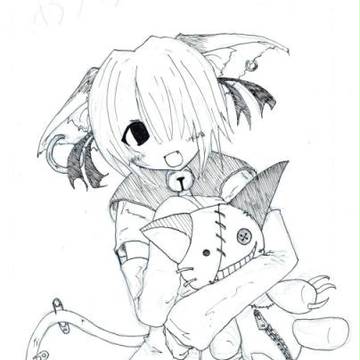 ねこみみ。それとぬいぐるみー