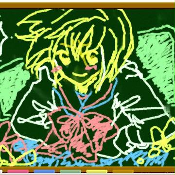 黒板にらくがき