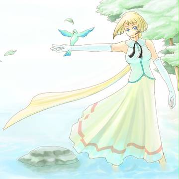 水と樹と少女
