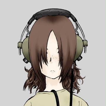 Headphone Girl [mos green]